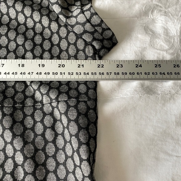 EnFocus‎ Women Charcoal Short Sleeve Oval Pattern Straight Shift Midi Dress 18W - Picture 11 of 14